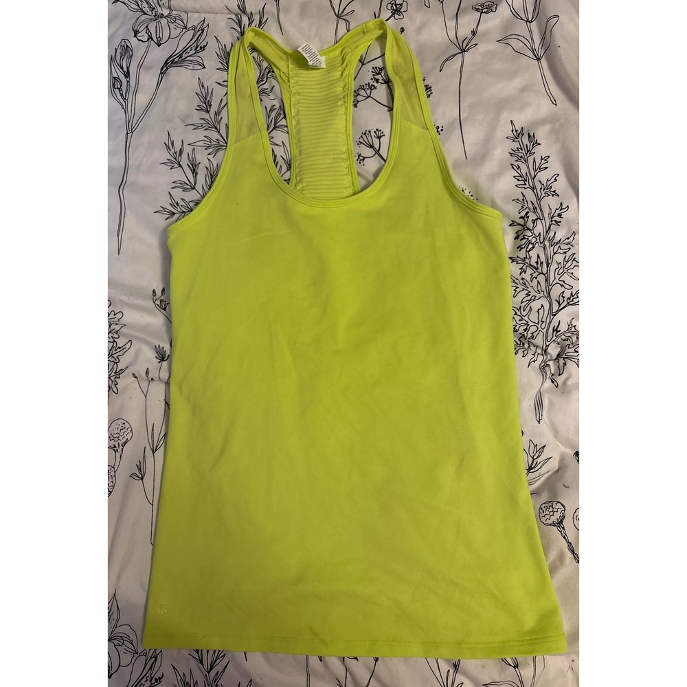 Athleta Neon Yellow Bataan's Active Tank Top, Size XS